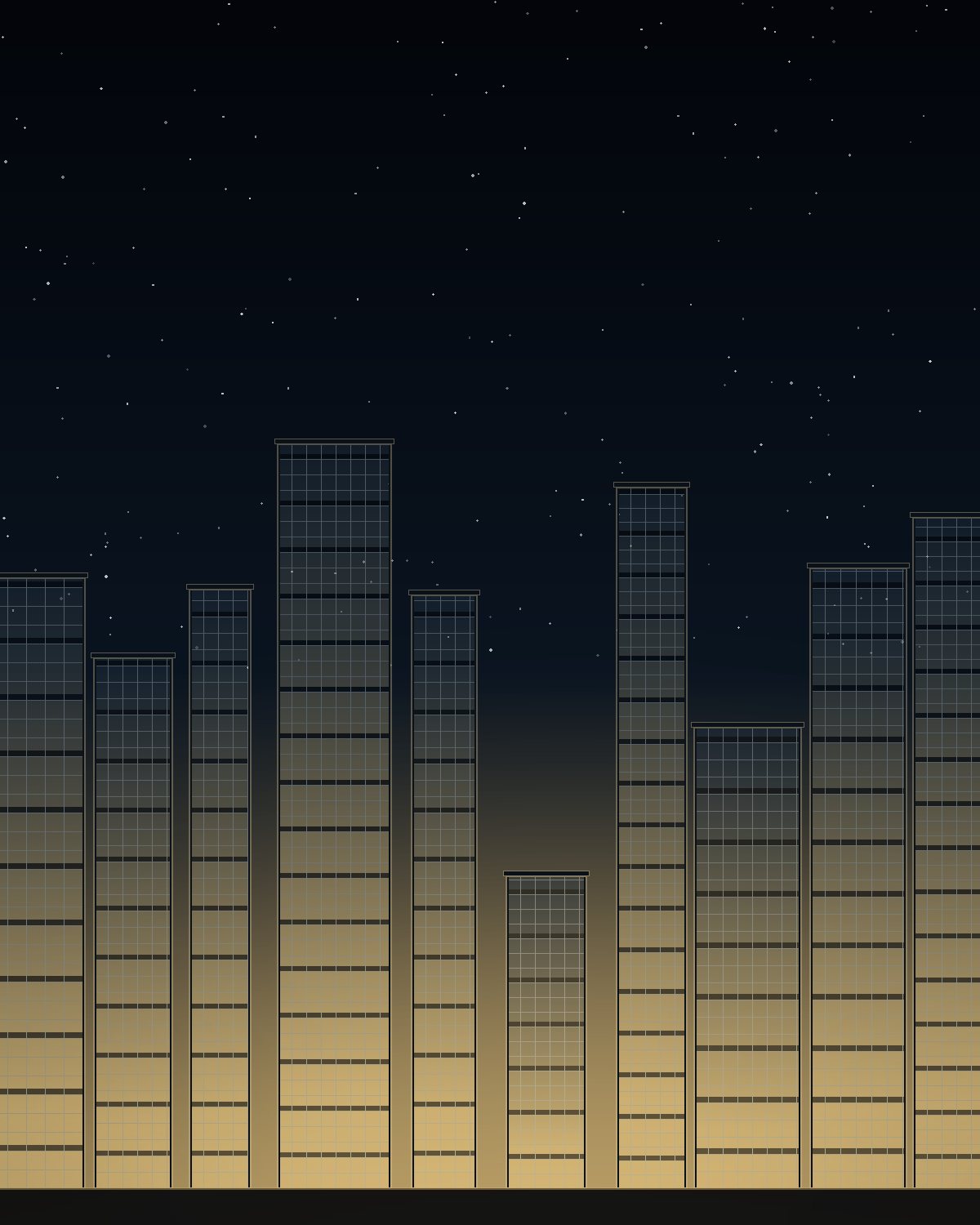 The Gulf Coast skyline and glass architecture