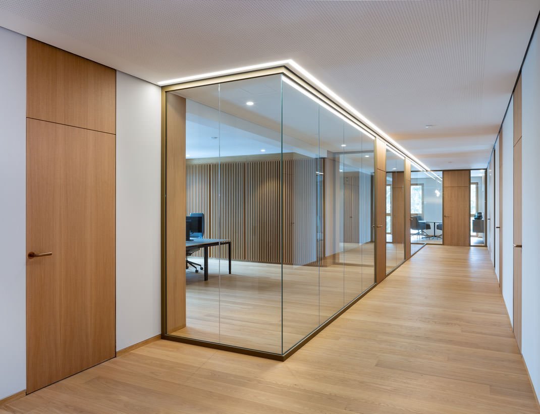 Commercial interior glazing