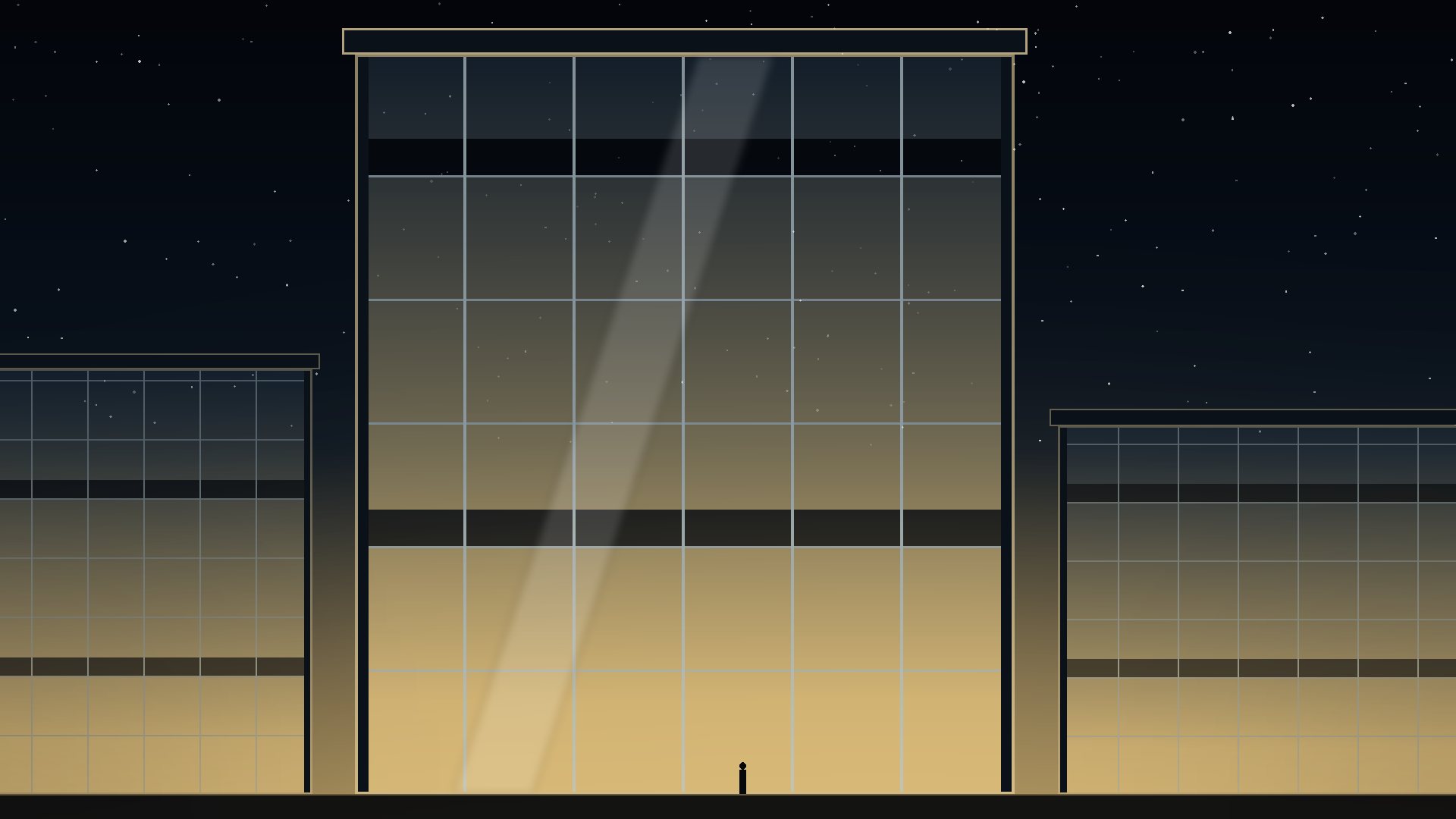 Detail of a glass facade